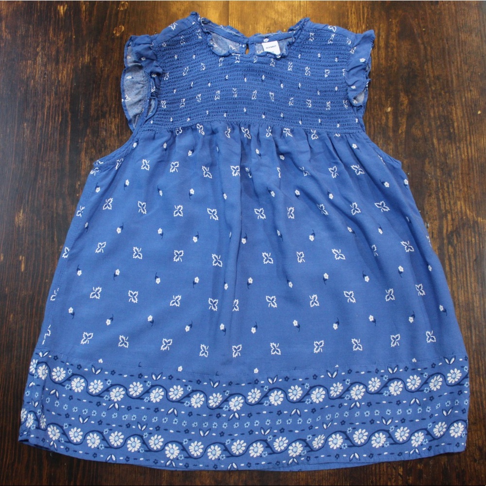 SALE Blue Floral Short Sleeve Blouse MUST GO